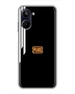 Чехол для Realme 10 с картинкой «PUBG — вертикальные линии»