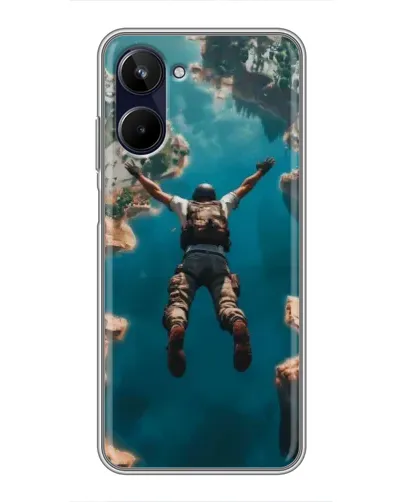 Чехол для Realme 10 с картинкой «PUBG — свободное падение» Чехол для Realme 10 с картинкой «PUBG — свободное падение»