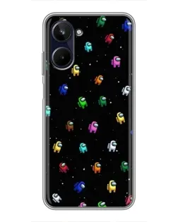 Чехол для Realme 10 с картинкой «Экипаж Among Us»