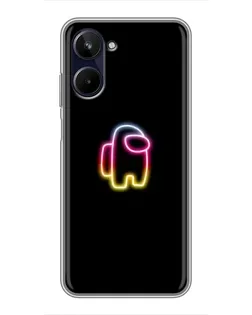 Чехол для Realme 10 с картинкой «Among Us градиент»