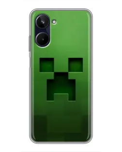 Чехол для Realme 10 с картинкой «Крипер микро-дизайн»