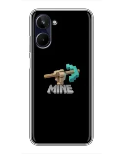 Чехол для Realme 10 с картинкой «Алмазная кирка»