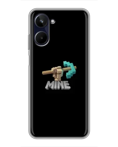 Чехол для Realme 10 с картинкой «Алмазная кирка»