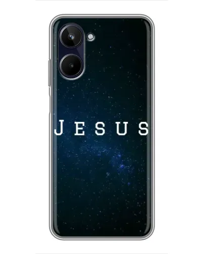 Чехол для Realme 10 с картинкой «Звездное небо Jesus»