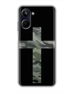 Чехол для Realme 10 с картинкой «Милитари Крест»