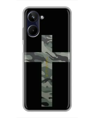 Чехол для Realme 10 с картинкой «Милитари Крест»