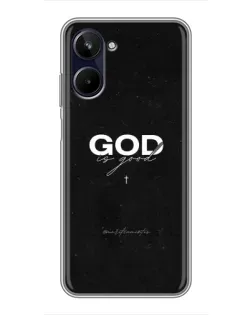 Чехол для Realme 10 с картинкой «GOD — Бог над всем»