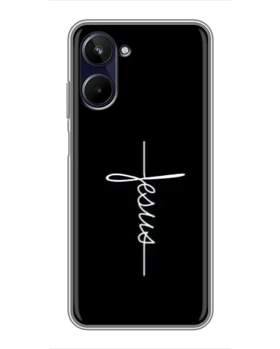 Чехол для Realme 10 с картинкой «Тонкая линия веры»