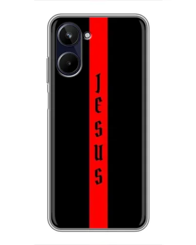 Чехол для Realme 10 с картинкой «Красная линия веры»
