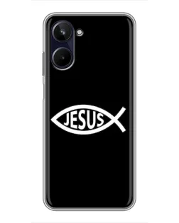 Чехол для Realme 10 с картинкой «Классический Jesus»