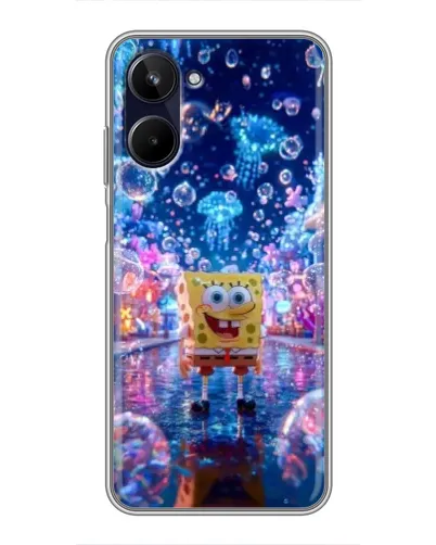 Чехол для Realme 10 с картинкой «Неоновый океан»