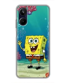 Чехол для Realme 10 с картинкой «Подводный привет»