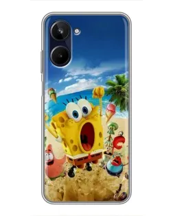Чехол для Realme 10 с картинкой «Развлечения на пляже»