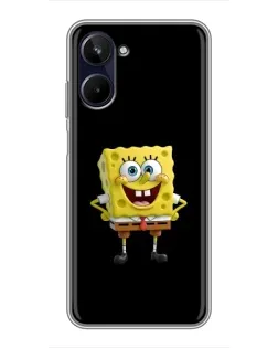 Чехол для Realme 10 с картинкой «Классический Губка Боб»