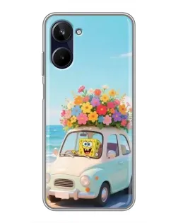 Чехол для Realme 10 с картинкой «Автомобильное путешествие»
