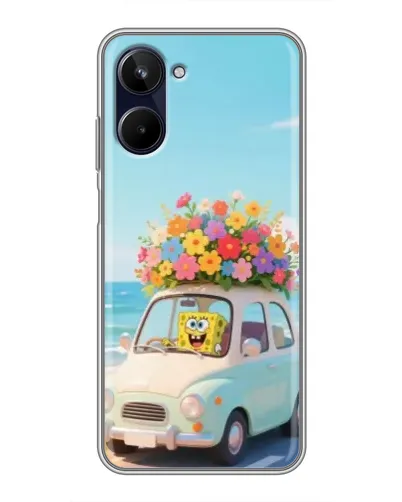 Чехол для Realme 10 с картинкой «Автомобильное путешествие»