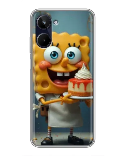 Чехол для Realme 10 с картинкой «Повар Спанч Боб»