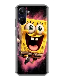 Чехол для Realme 10 с картинкой «Взрывной Спанч Боб»