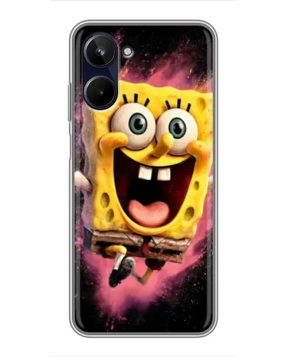 Чехол для Realme 10 с картинкой «Взрывной Спанч Боб»