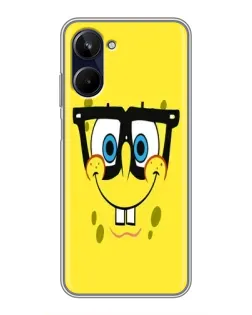 Чехол для Realme 10 с картинкой «Минималистичный Спанч Боб» Чехол для Realme 10 с картинкой «Минималистичный Спанч Боб»