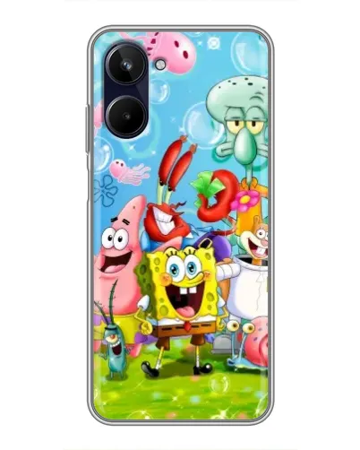 Чехол для Realme 10 с картинкой «Губка Боб и друзья» Чехол для Realme 10 с картинкой «Губка Боб и друзья»