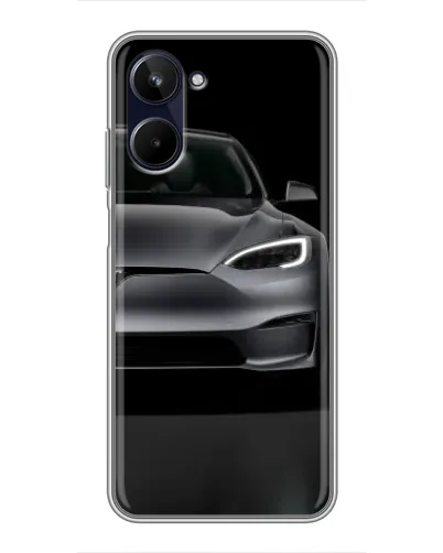 Чехол для Realme 10 с картинкой «Tesla Model S Look» Чехол для Realme 10 с картинкой «Tesla Model S Look»