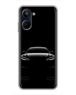 Чохол для Realme 10 з картинкою «Силует Tesla Night» Чохол для Realme 10 з картинкою «Силует Tesla Night»