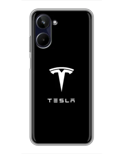 Чехол для Realme 10 с картинкой «Tesla White Logo» Чехол для Realme 10 с картинкой «Tesla White Logo»