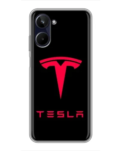 Чехол для Realme 10 с картинкой «Tesla Red Logo» Чехол для Realme 10 с картинкой «Tesla Red Logo»
