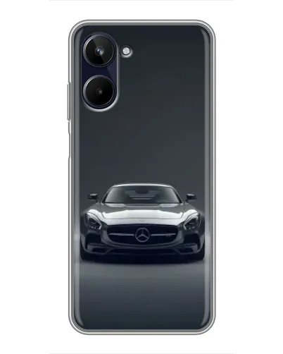 Чехол для Realme 10 с картинкой «Mercedes на черном»