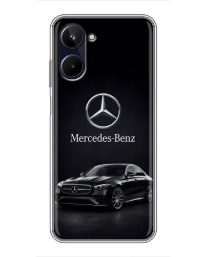 Чехол для Realme 10 с картинкой «Mercedes — решетка радиатора»