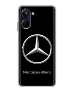 Чехол для Realme 10 с картинкой «Mercedes Silver Logo»