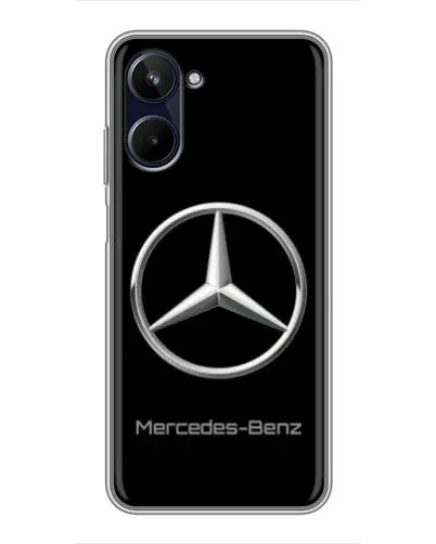 Чехол для Realme 10 с картинкой «Mercedes Silver Logo»