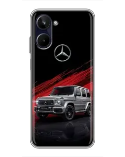 Чехол для Realme 10 с картинкой «Mercedes G-Class красный»