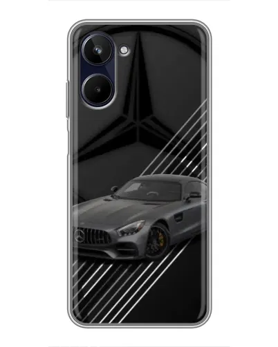 Чехол для Realme 10 с картинкой «Mercedes AMG — графика»