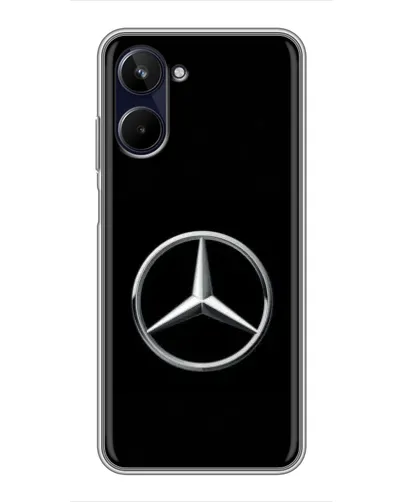 Чехол для Realme 10 с картинкой «Mercedes классический лого»