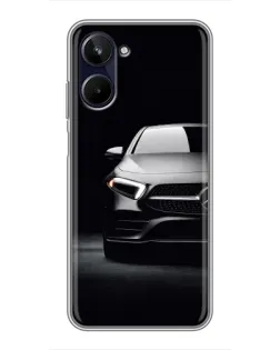 Чехол для Realme 10 с картинкой «Свет фар Mercedes»