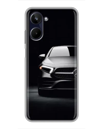 Чехол для Realme 10 с картинкой «Свет фар Mercedes»