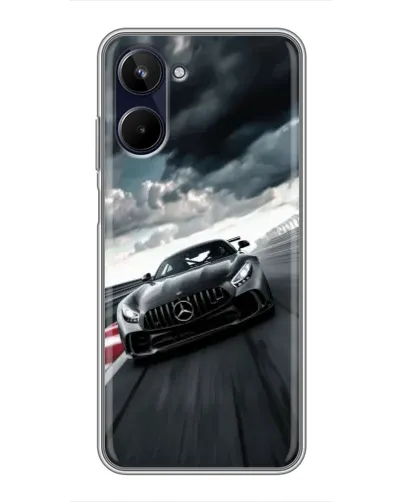 Чехол для Realme 10 с картинкой «Гоночный Mercedes AMG»