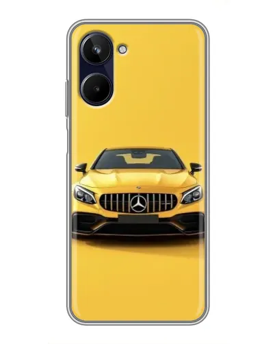 Чехол для Realme 10 с картинкой «Желтый Mercedes GT»
