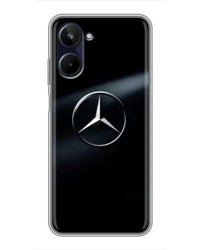 Чехол для Realme 10 с картинкой «Mercedes на металле» Чехол для Realme 10 с картинкой «Mercedes на металле»