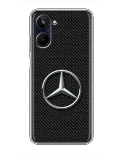 Чехол для Realme 10 с картинкой «Карбоновый Mercedes стиль»
