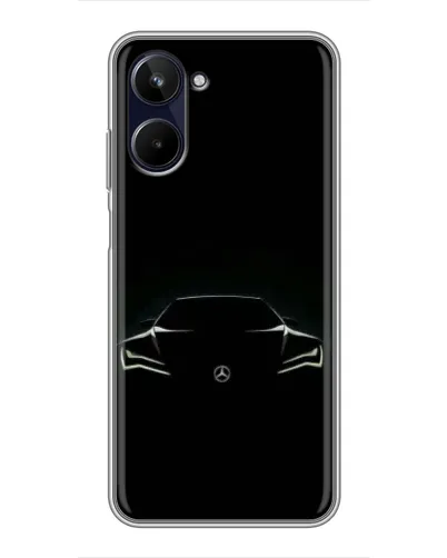 Чехол для Realme 10 с картинкой «Mercedes — силуэт авто» Чехол для Realme 10 с картинкой «Mercedes — силуэт авто»