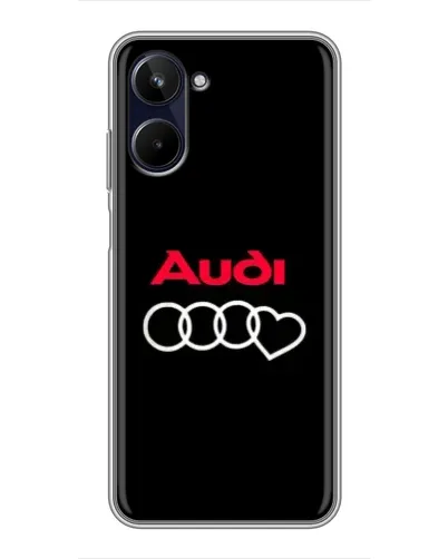 Чехол для Realme 10 с картинкой «Логотип Audi Heart»