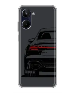 Чехол для Realme 10 с картинкой «Задняя часть Audi — арт»