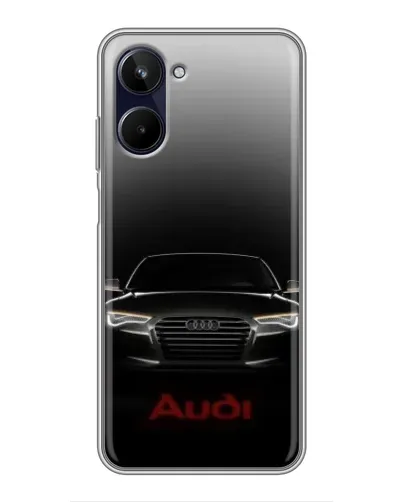 Чехол для Realme 10 с картинкой «Audi — градиентный контур»