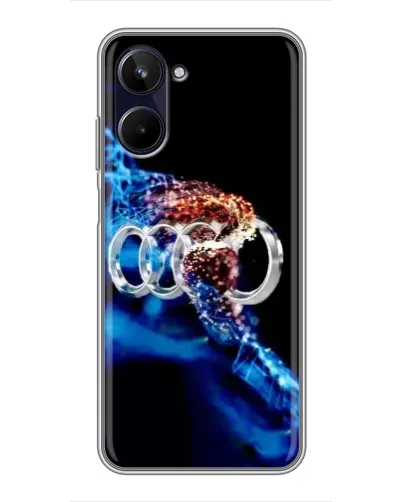 Чехол для Realme 10 с картинкой «Энергия лого Audi»
