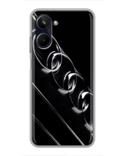 Чехол для Realme 10 с картинкой «Audi — абстрактные кольца»