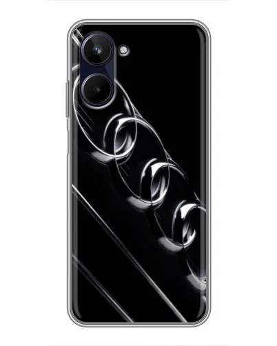 Чехол для Realme 10 с картинкой «Audi — абстрактные кольца»