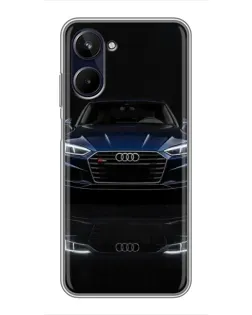 Чехол для Realme 10 с картинкой «Audi — ночное отражение»
